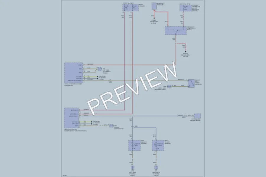 2011 Porsche 911 Exterior Lights wiring diagram preview