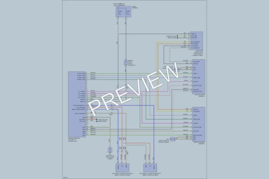 2011 Porsche 911 Headlights wiring diagram preview