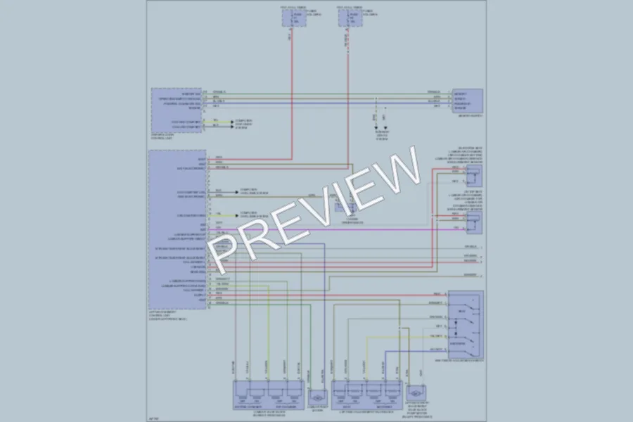 2011 Porsche 911 Memory Systems wiring diagram preview