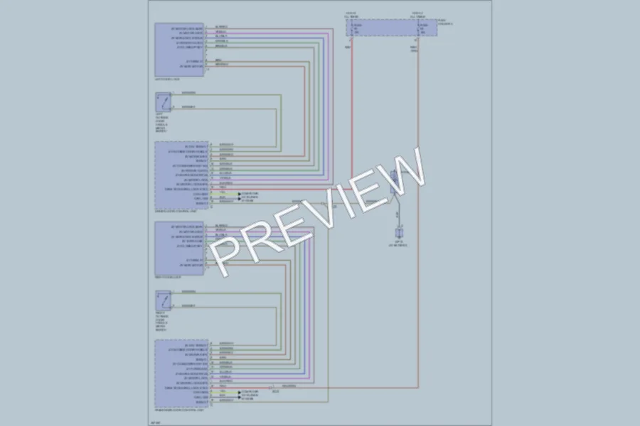 2011 Porsche 911 Power Door Locks wiring diagram preview