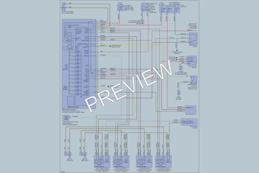 2011 Porsche Boxster Anti Lock Brakes wiring diagram preview