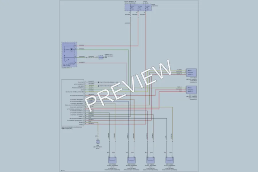 2011 Porsche Boxster Electronic Suspension wiring diagram preview