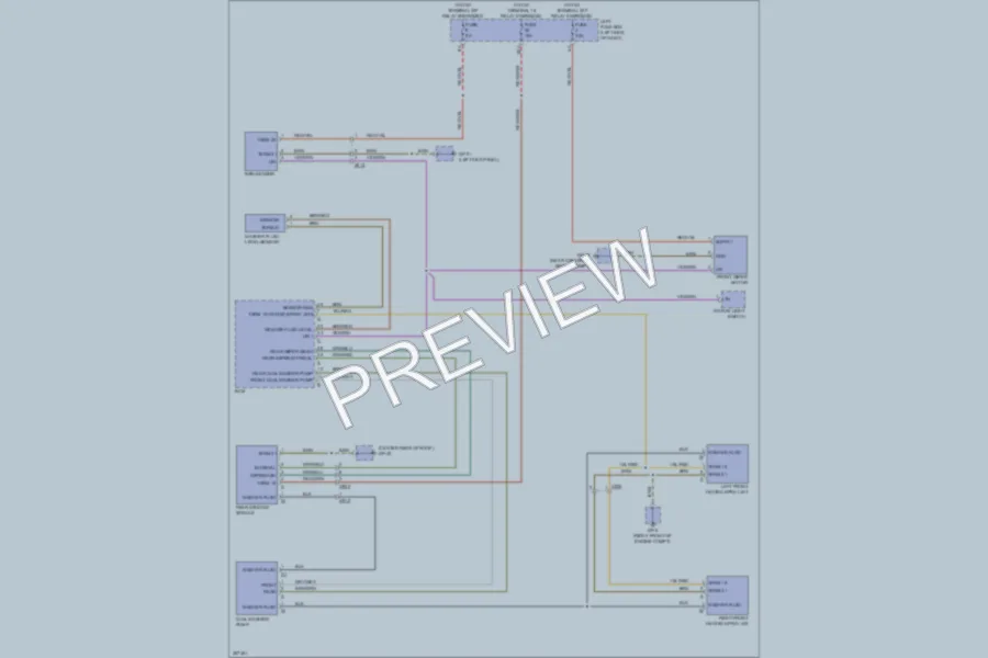 2011 Porsche Cayenne Wiper Washer wiring diagram preview