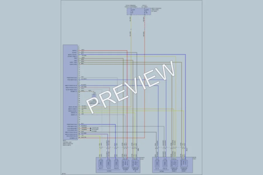 2011 Porsche CayenneHybrid Electronic Suspension wiring diagram preview