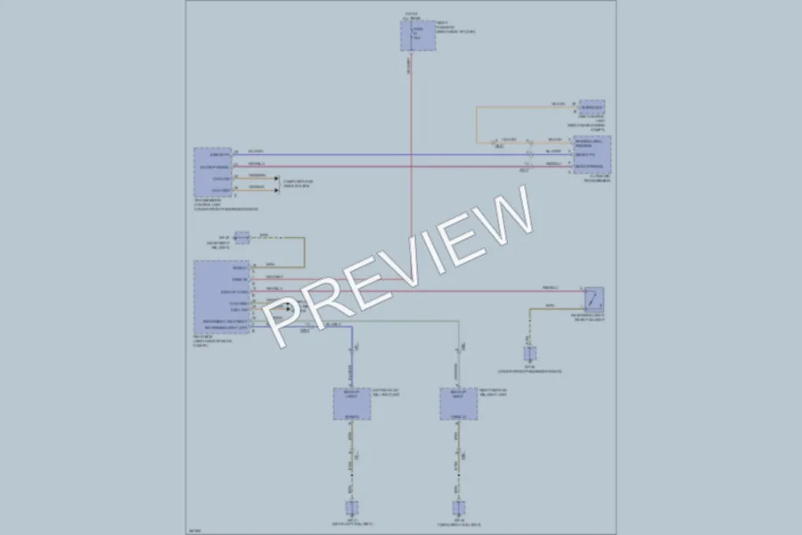 2011 Porsche CayenneHybrid Exterior Lights wiring diagram preview
