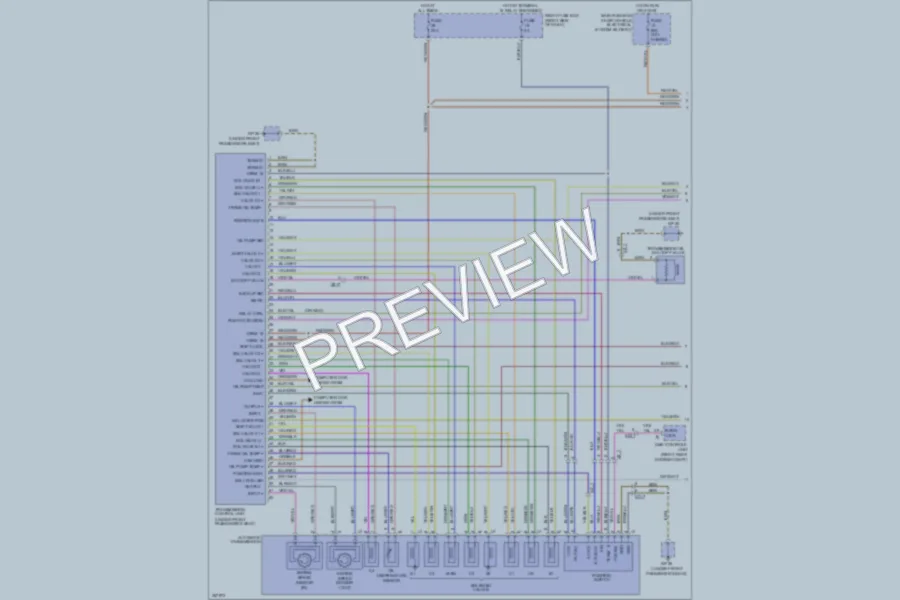2011 Porsche CayenneHybrid Transmission wiring diagram preview