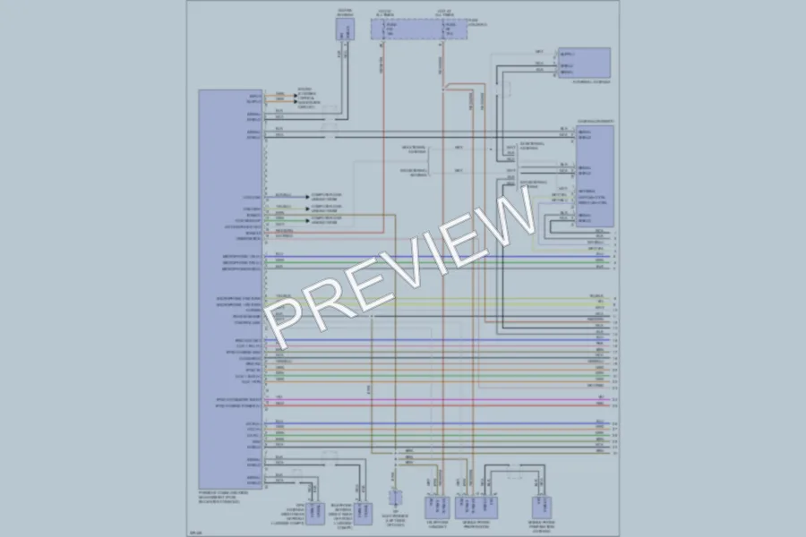 2011 Porsche Cayman Navigation wiring diagram preview