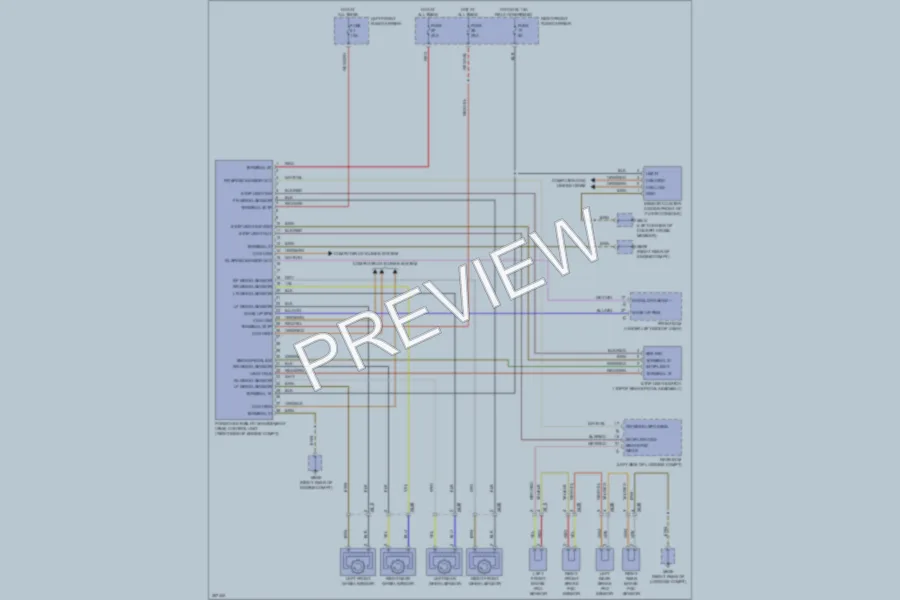 2011 Porsche Panamera Anti Lock Brakes wiring diagram preview