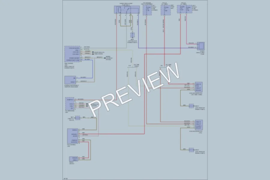 2011 Porsche Panamera Cooling Fan wiring diagram preview