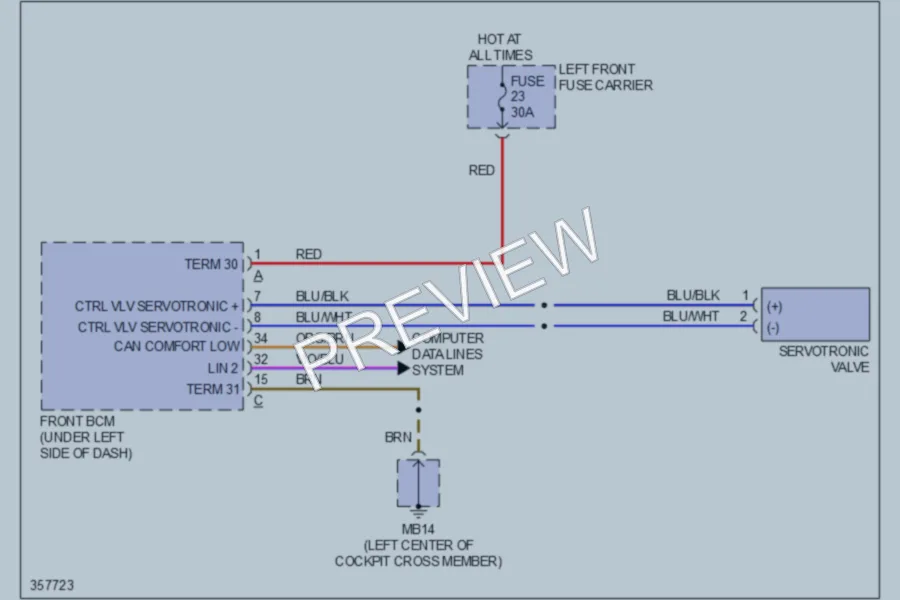 2011 Porsche Panamera Electronic Power Steering wiring diagram preview