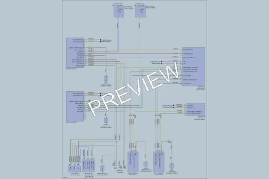 2011 Porsche Panamera Headlights wiring diagram preview
