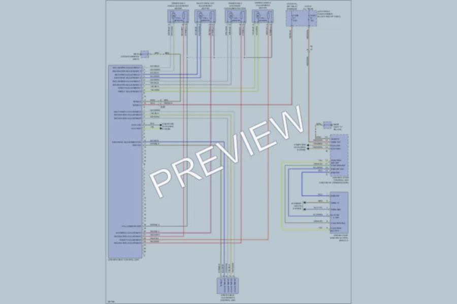 2011 Porsche Panamera Memory Systems wiring diagram preview