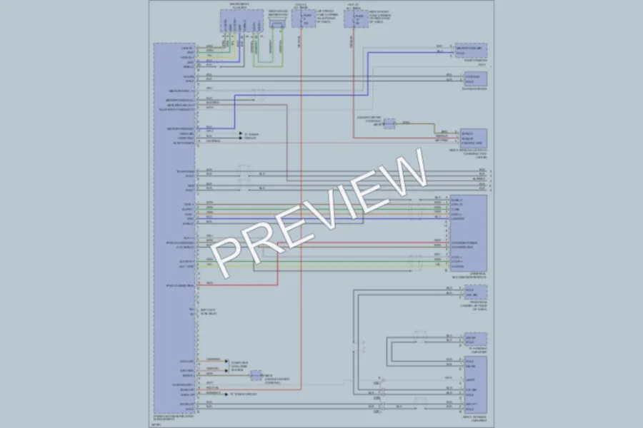 2011 Porsche Panamera Navigation wiring diagram preview