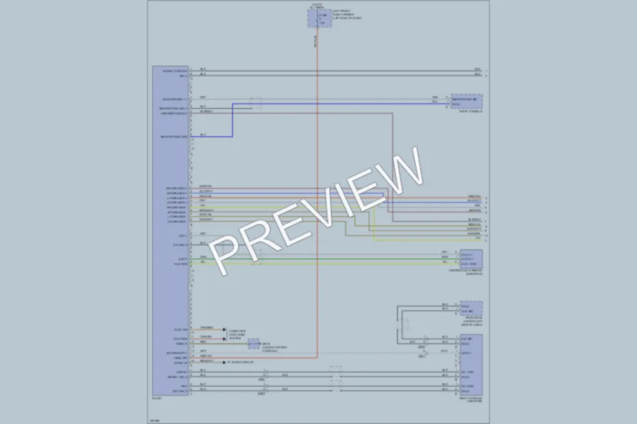 2011 Porsche Panamera Radio wiring diagram preview