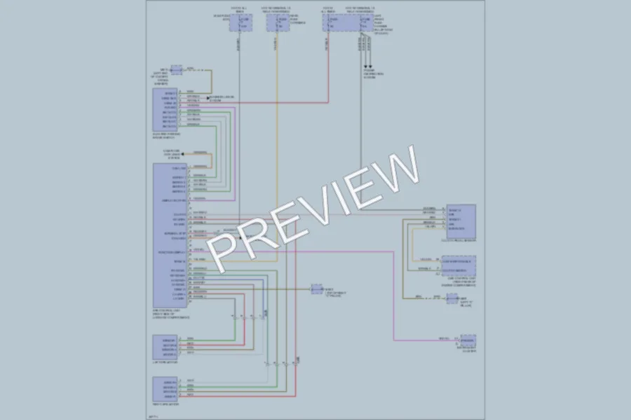 2011 Porsche Panamera Shift Interlock wiring diagram preview