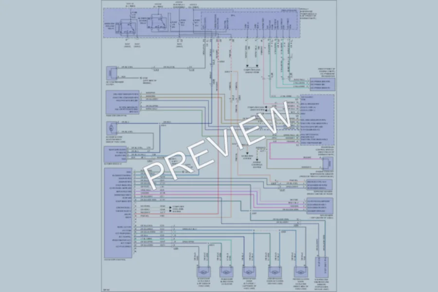 2011 Ram 3500 Air Conditioning wiring diagram preview
