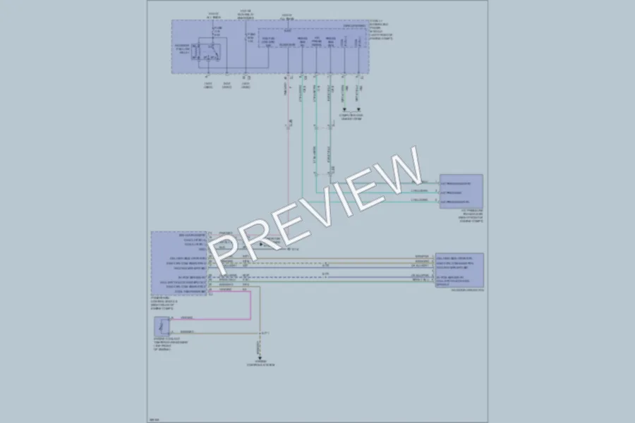2011 Ram 3500 Cooling Fan wiring diagram preview
