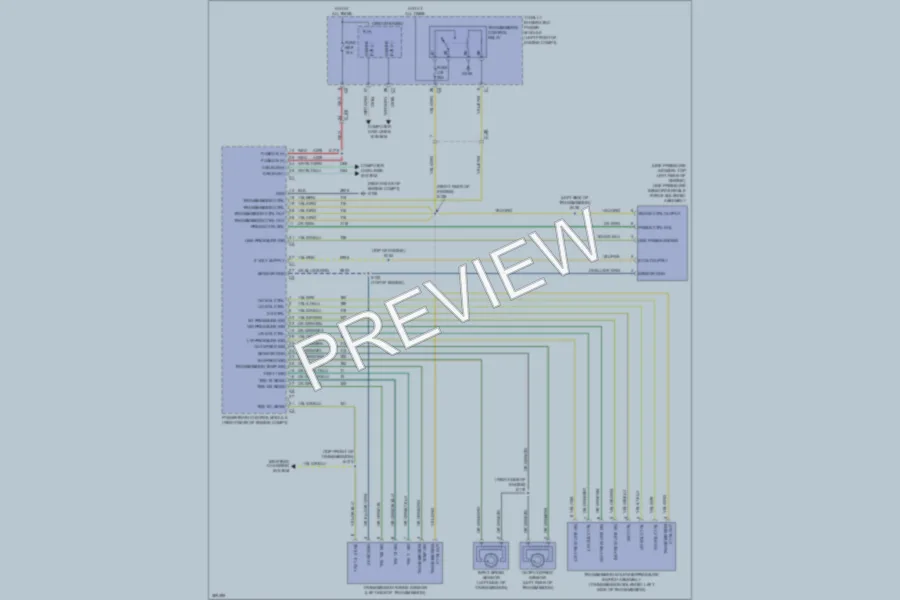2011 Ram 1500 Transmission wiring diagram preview