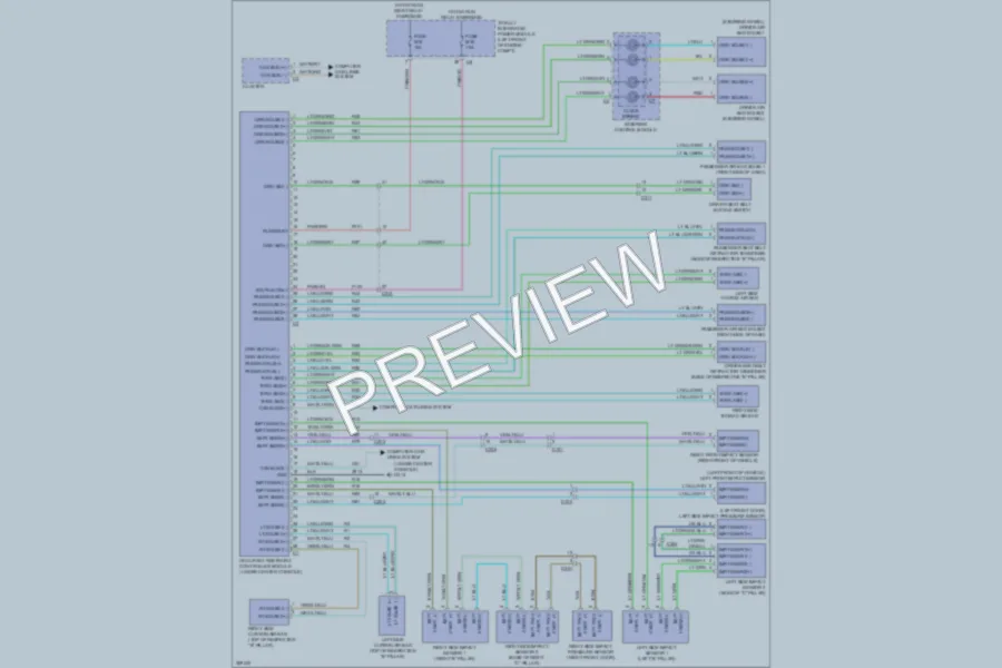 2011 Ram 1500 Supplemental Restraints wiring diagram preview
