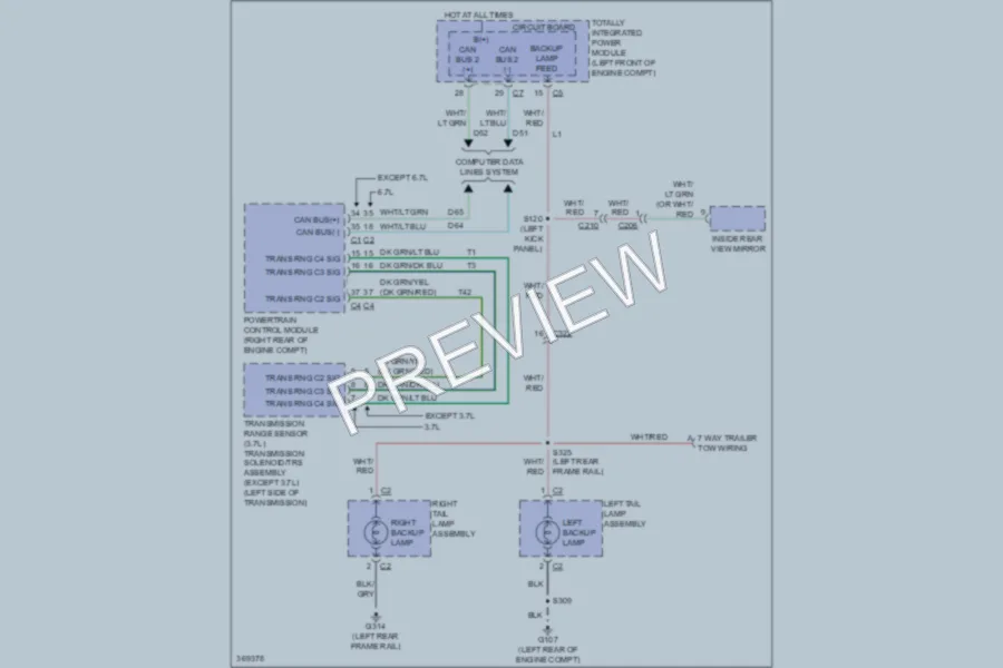 2011 Ram 2500 Exterior Lights wiring diagram preview