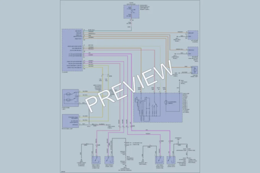 2011 Ram Dakota Interior Lights wiring diagram preview