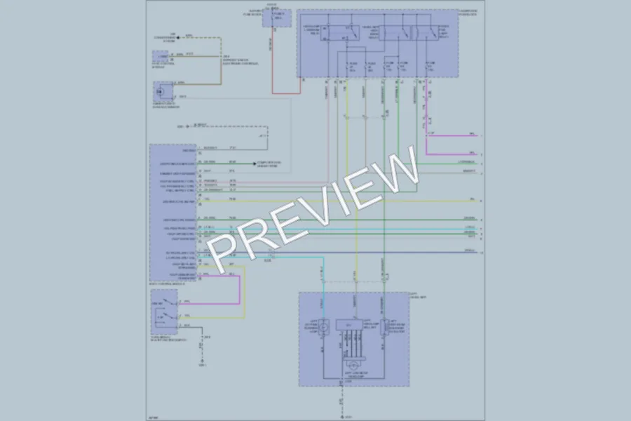 2011 Saab 94X Headlights wiring diagram preview