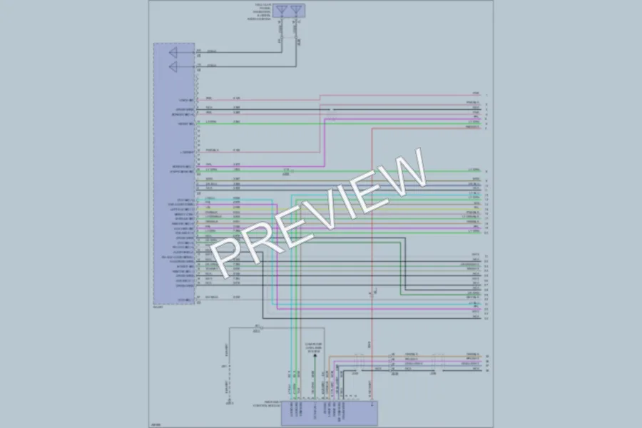 2011 Saab 94X Navigation wiring diagram preview
