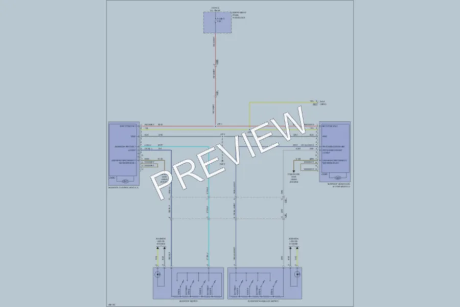 2011 Saab 94X Power Top Sunroof wiring diagram preview