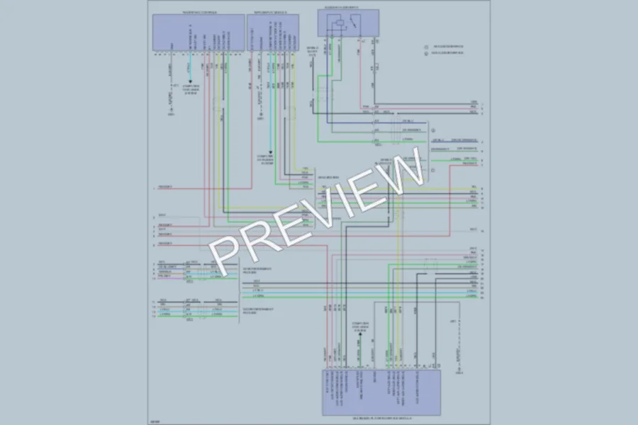 2011 Saab 94X Radio wiring diagram preview