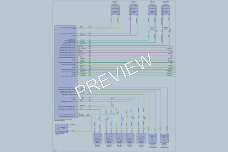 2011 Saab 94X Supplemental Restraints wiring diagram preview