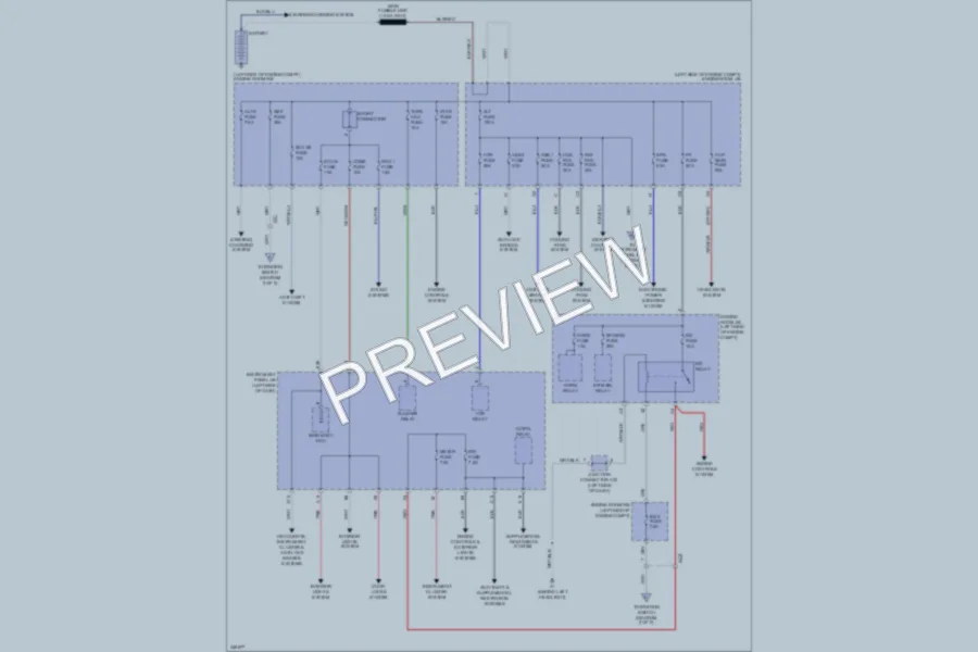2011 Scion xB Power Distribution wiring diagram preview