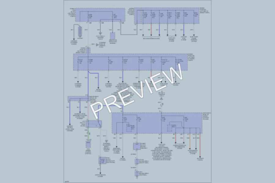 2011 Scion xD Power Distribution wiring diagram preview