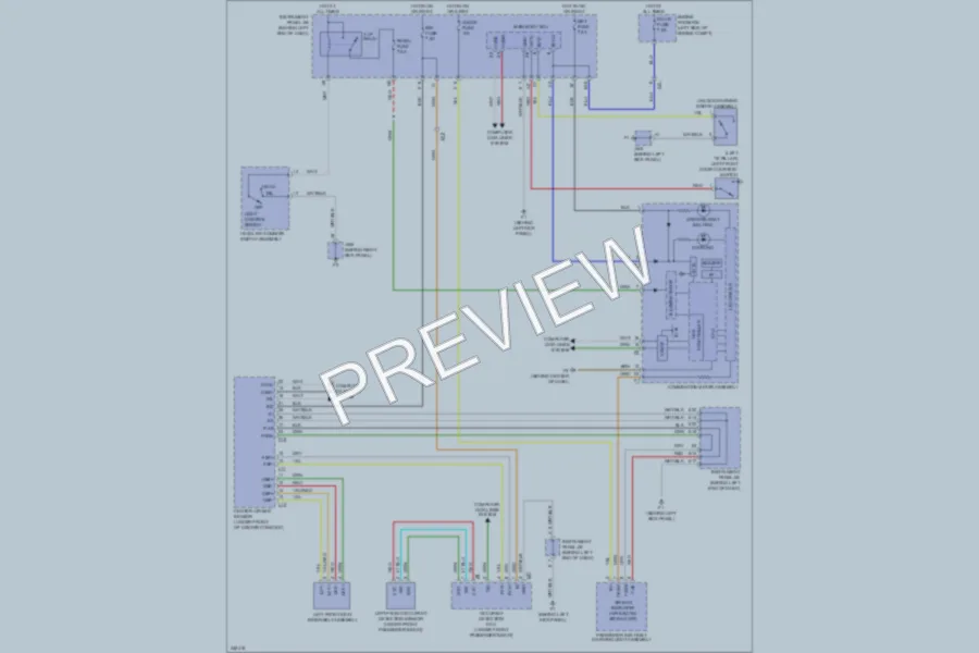 2011 Scion xD Warning Systems wiring diagram preview