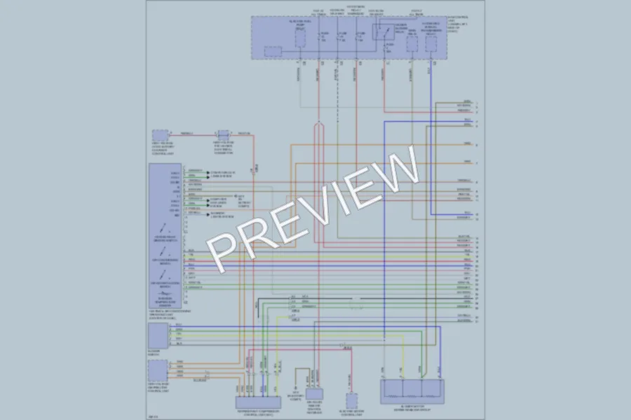 2011 Smart fortwo Air Conditioning wiring diagram preview
