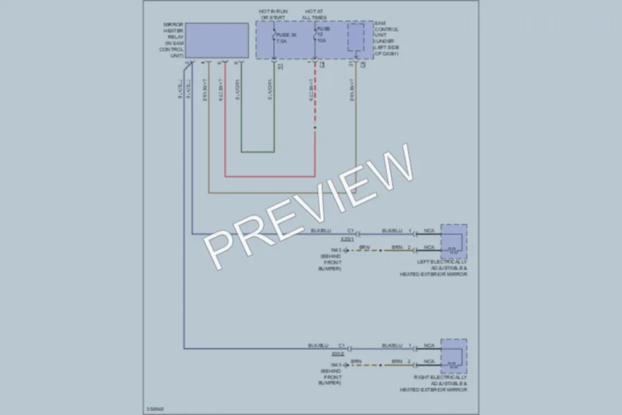 2011 Smart fortwo Defoggers wiring diagram preview