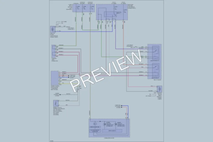 2011 Subaru Forester Cooling Fan wiring diagram preview