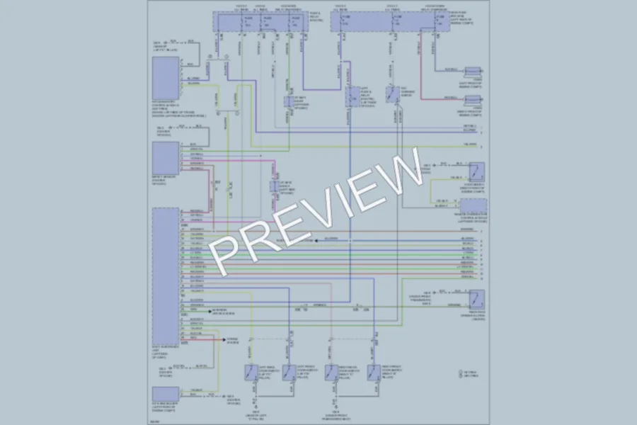 2011 Subaru ImprezaWRX Power Door Locks wiring diagram preview