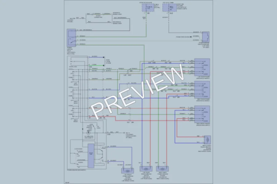 2011 Subaru ImprezaWRX Power Windows wiring diagram preview