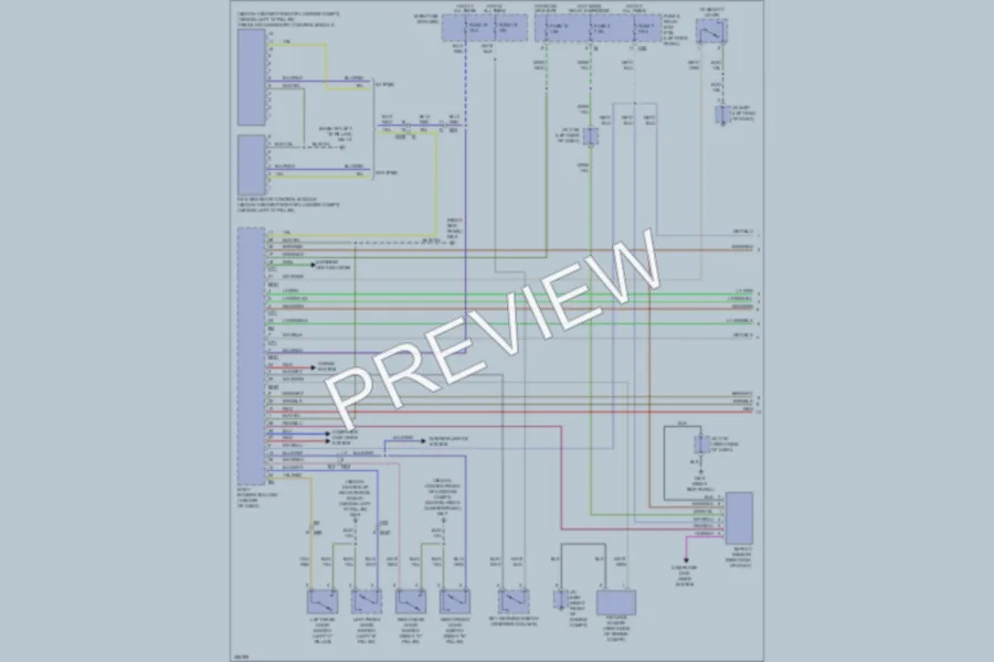 2011 Subaru Legacy Power Door Locks wiring diagram preview