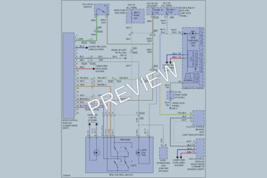 2011 Subaru Legacy Shift Interlock wiring diagram preview