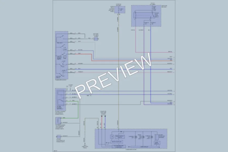 2011 Subaru Outback Headlights wiring diagram preview
