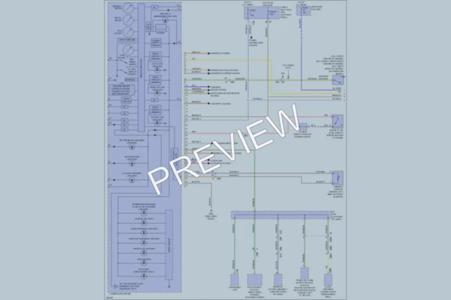 2011 Subaru Outback Instrument Cluster wiring diagram preview