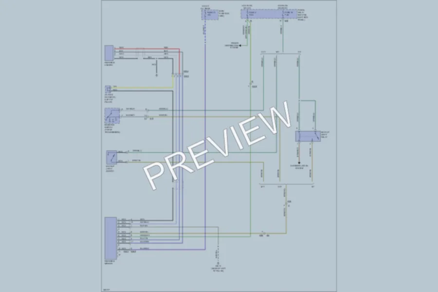 2011 Subaru Outback Power Mirrors wiring diagram preview
