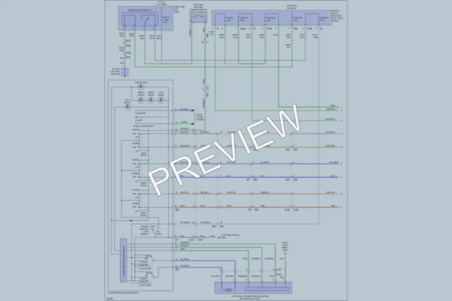 2011 Subaru Outback Power Windows wiring diagram preview