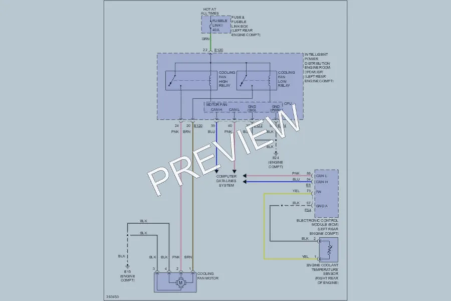 2011 Suzuki Equator Cooling Fan wiring diagram preview