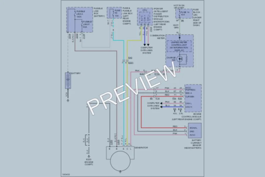 2011 Suzuki Equator Starting Charging wiring diagram preview
