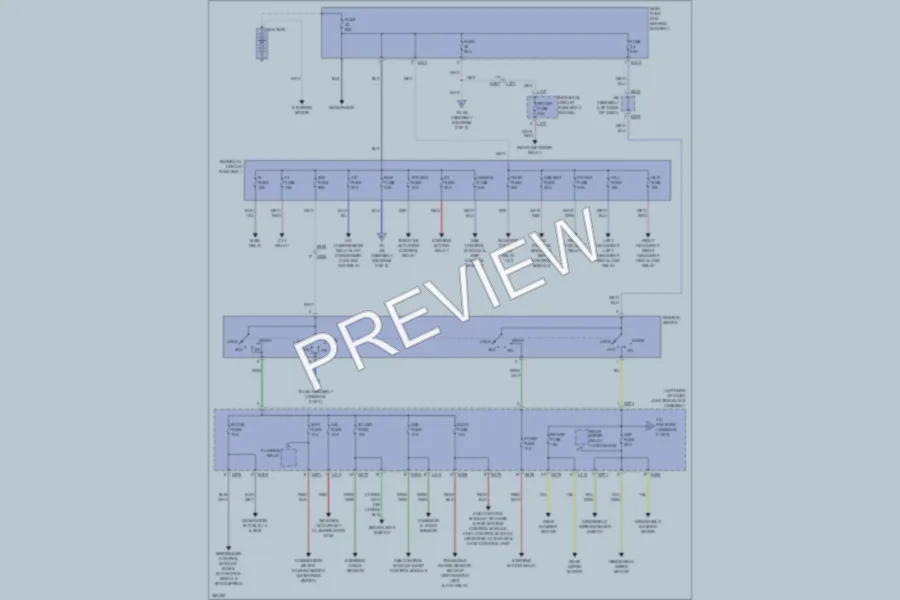 2011 Suzuki SX4 Power Distribution wiring diagram preview