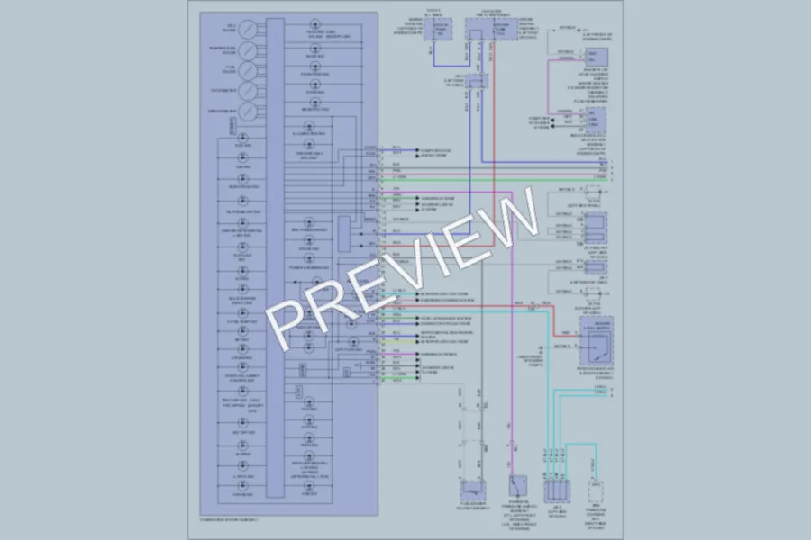 2011 Toyota 4Runner Instrument Cluster wiring diagram preview