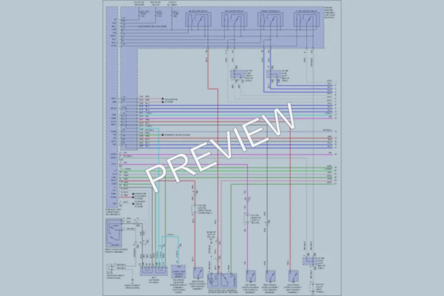 2011 Toyota 4Runner Power Door Locks wiring diagram preview