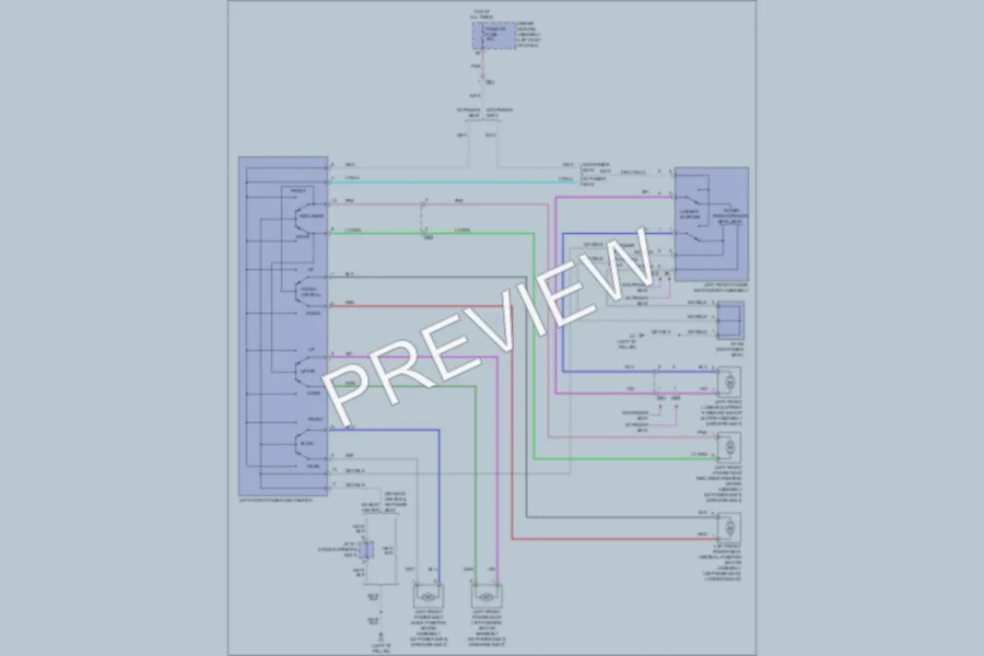 2011 Toyota 4Runner Power Seats wiring diagram preview